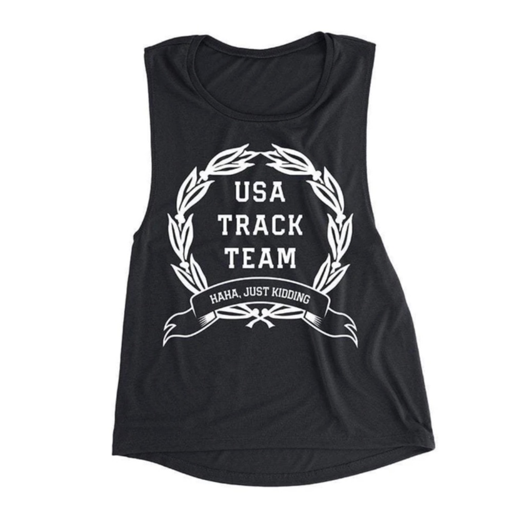 🆕 Sarah Marie Designs USA Track Team Muscle Tank